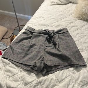 plaid shorts